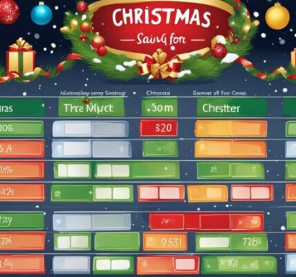 Christmas Money Saving Chart: Free Printable