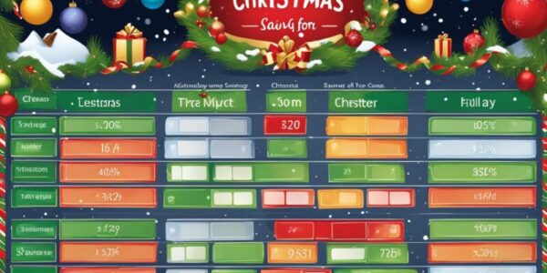 Christmas Money Saving Chart: Free Printable